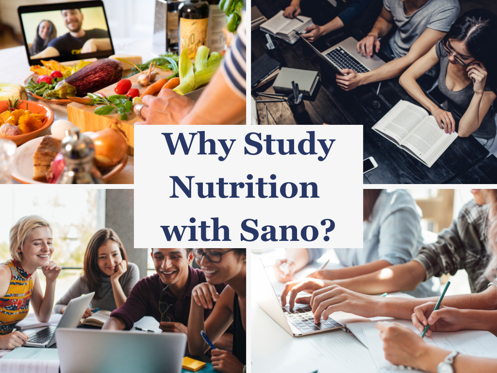 Why study nutrition with sano