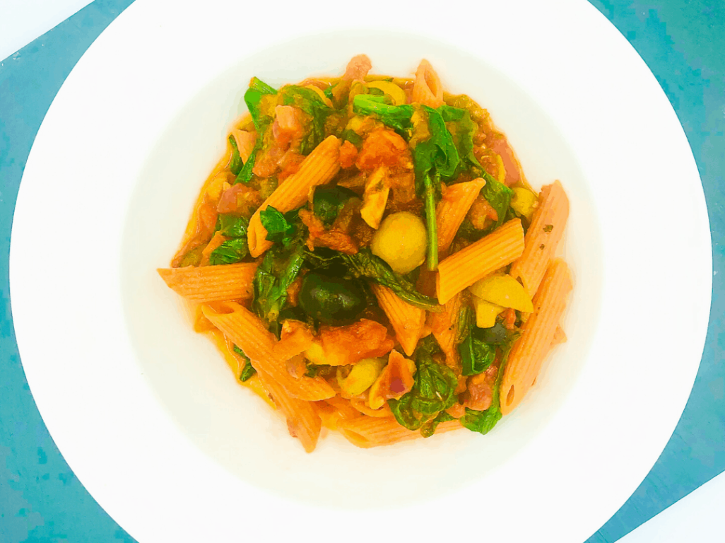 Anchovy and Spinach Pasta