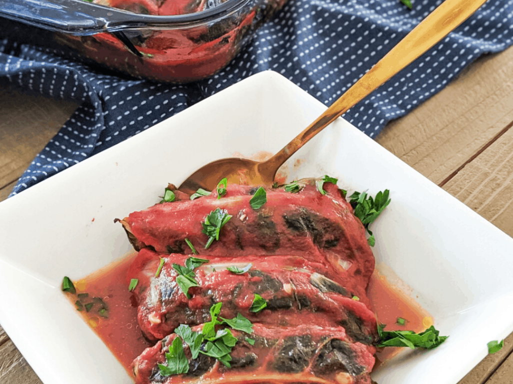 Greek Silverbeet Mince Rolls