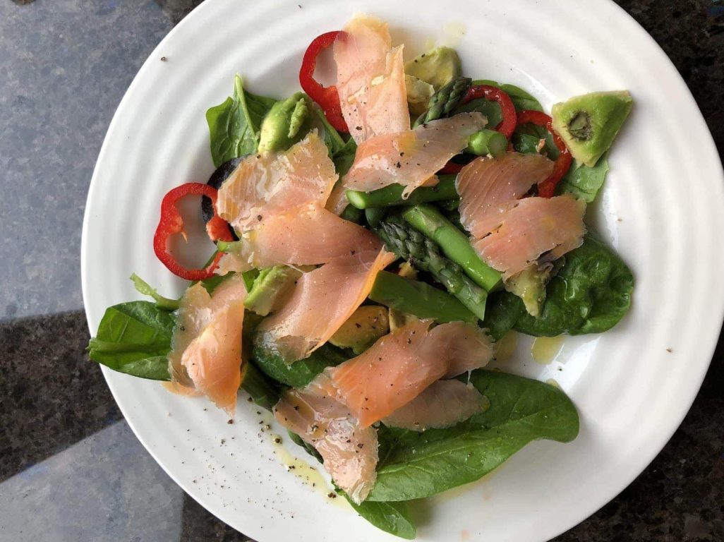 Simple Smoked Salmon Salad