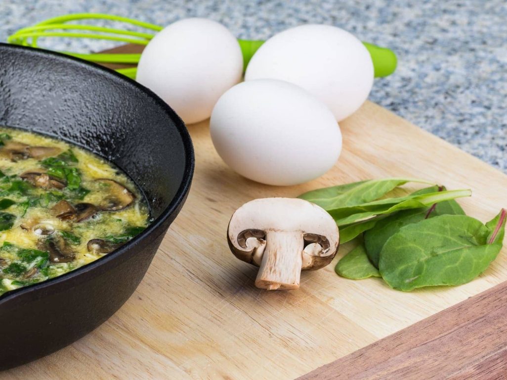 Spinach & Mushroom Crustless Quiche