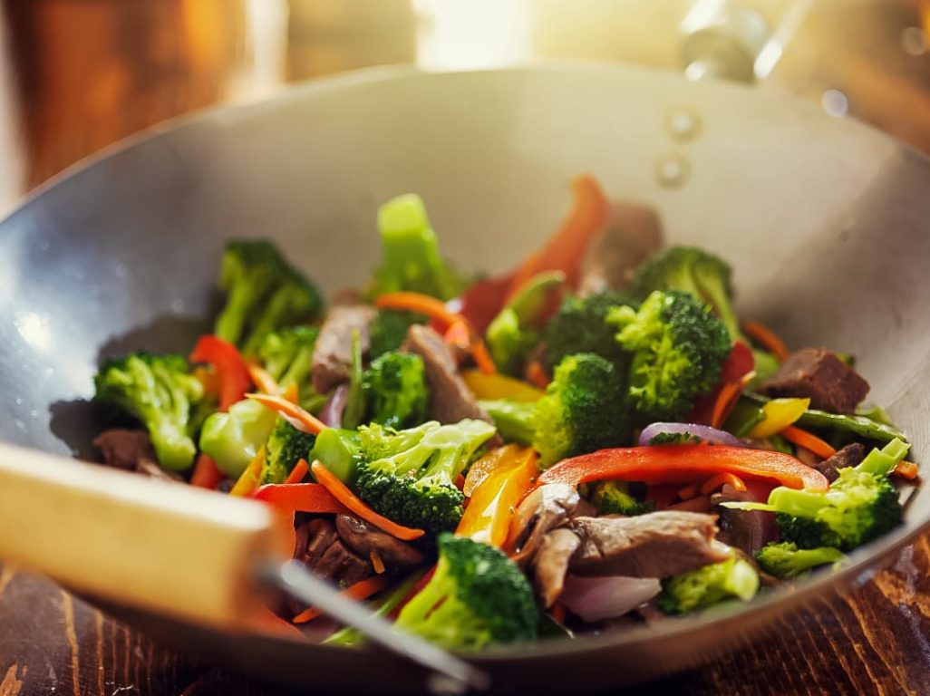 Stir Fry with Satay Noodles